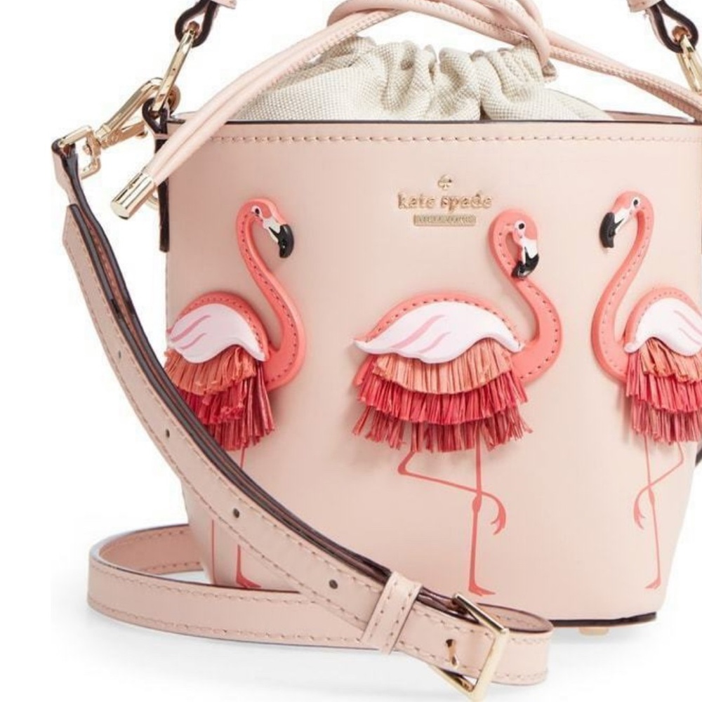 Kate Spade Flamingo By The Pool Pippa Bucket - Picture 5 of 9